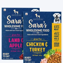 Sara's Wholesome Grain-Free Dog Food Combo - 2x300 gm