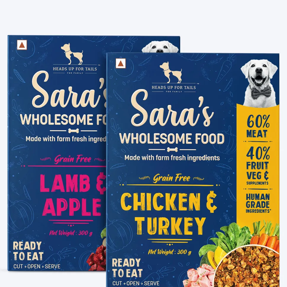Sara's Wholesome Grain-Free Dog Food Combo - 2x300 gm