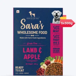 Sara's Wholesome Grain-Free Lamb & Apple Dog Food