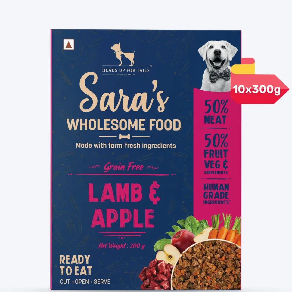 Sara's Wholesome Grain-Free Lamb & Apple Dog Food