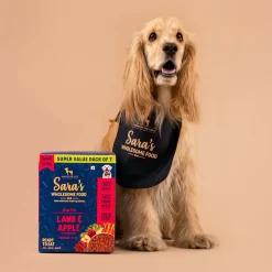 Sara's Wholesome Grain-Free Lamb & Apple Dog Food 7x300g