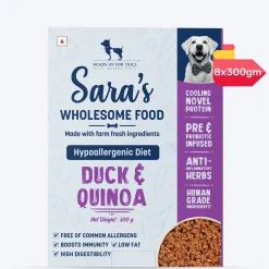 Sara's Wholesome Hypoallergenic Duck & Quinoa Wet Dog Food