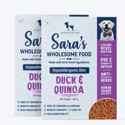 Sara's Wholesome Hypoallergenic Duck & Quinoa Wet Dog Food