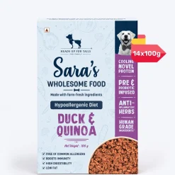 Sara's Wholesome Hypoallergenic Duck & Quinoa Wet Dog Food