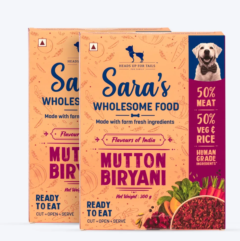 Sara's Wholesome Mutton Biryani Wet Dog Food Human-Grade