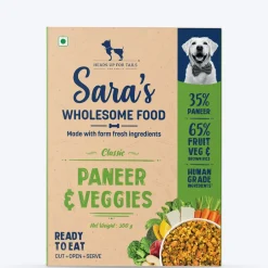 Sara's Wholesome Paneer & Veggies Vegetarian Dog Food