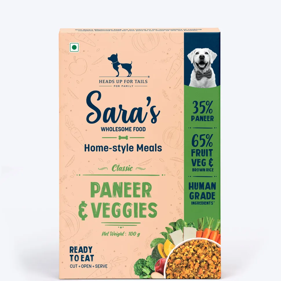 Sara's Wholesome Paneer & Veggies Vegetarian Dog Food