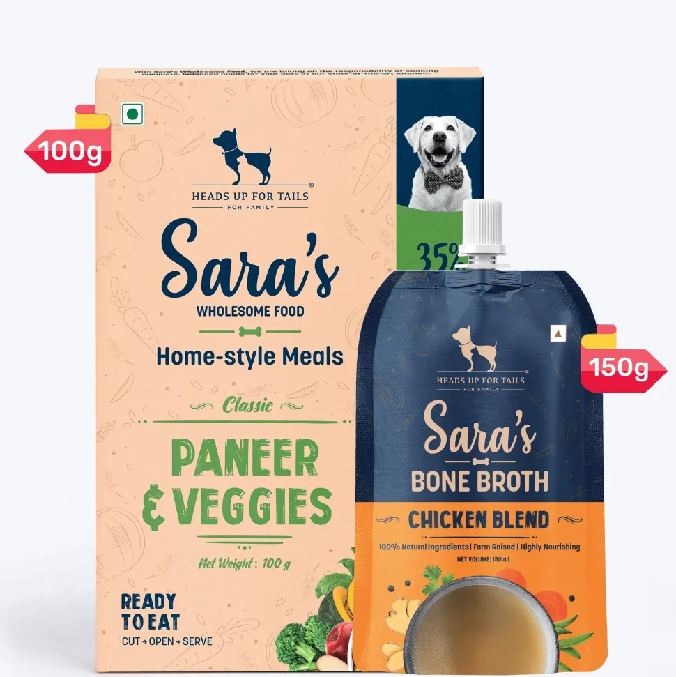Sara's Wholesome Paneer & Veggies Vegetarian Dog Food