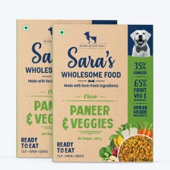 Sara's Wholesome Paneer & Veggies Vegetarian Dog Food
