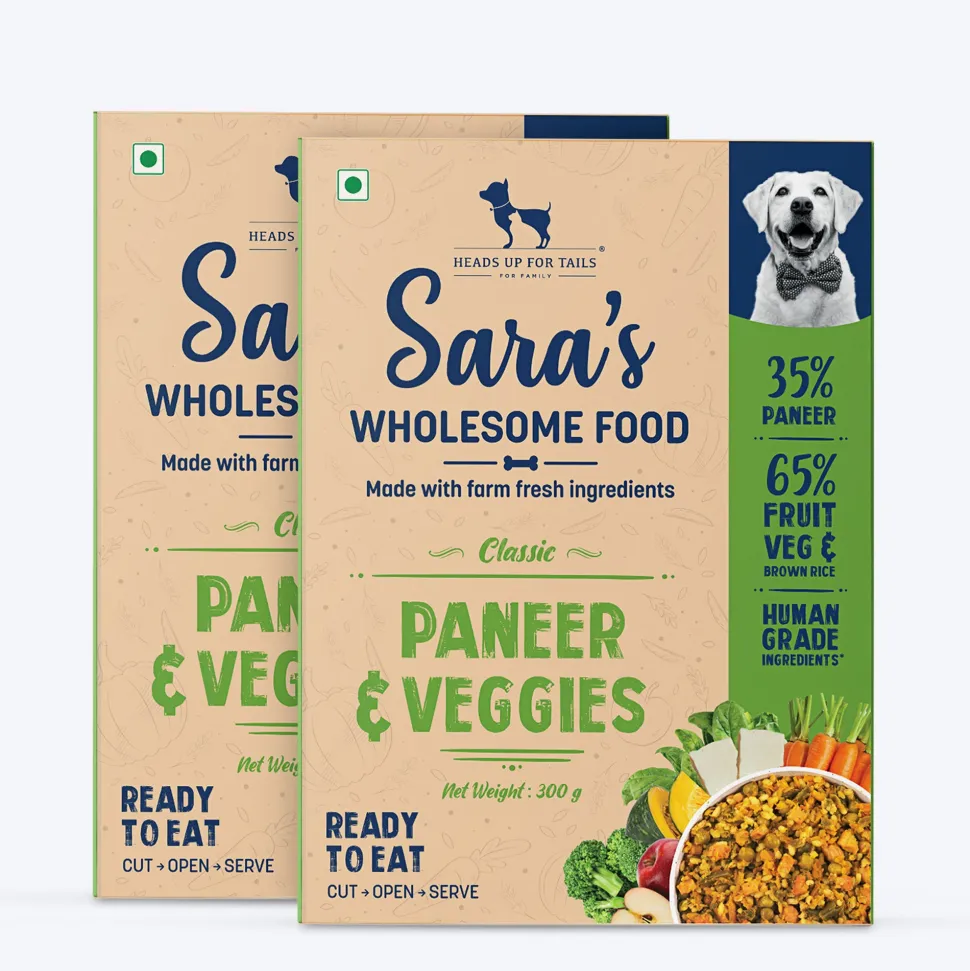 Sara's Wholesome Paneer & Veggies Vegetarian Dog Food