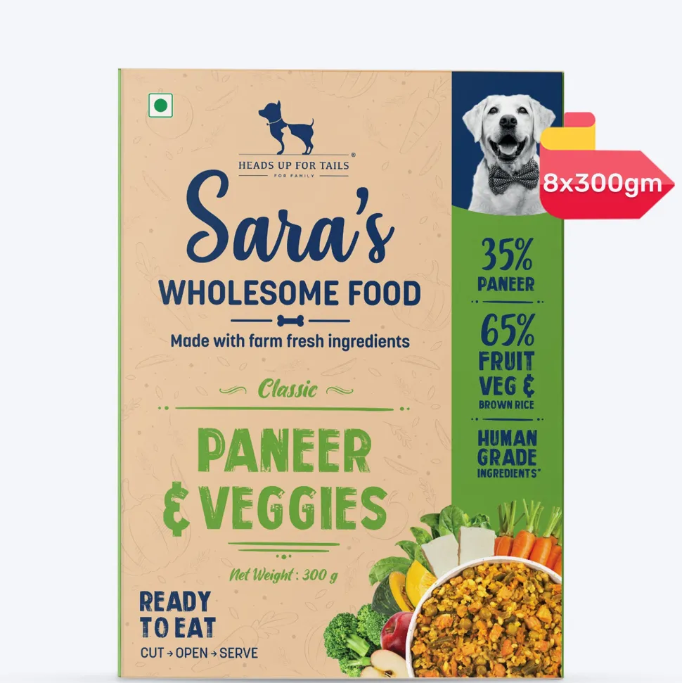 Sara's Wholesome Paneer & Veggies Vegetarian Dog Food