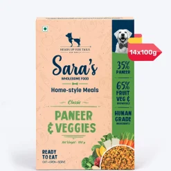 Sara's Wholesome Paneer & Veggies Vegetarian Dog Food