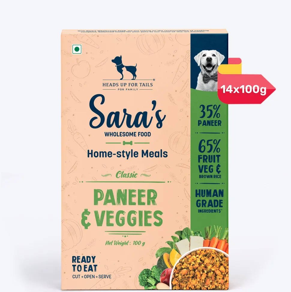 Sara's Wholesome Paneer & Veggies Vegetarian Dog Food