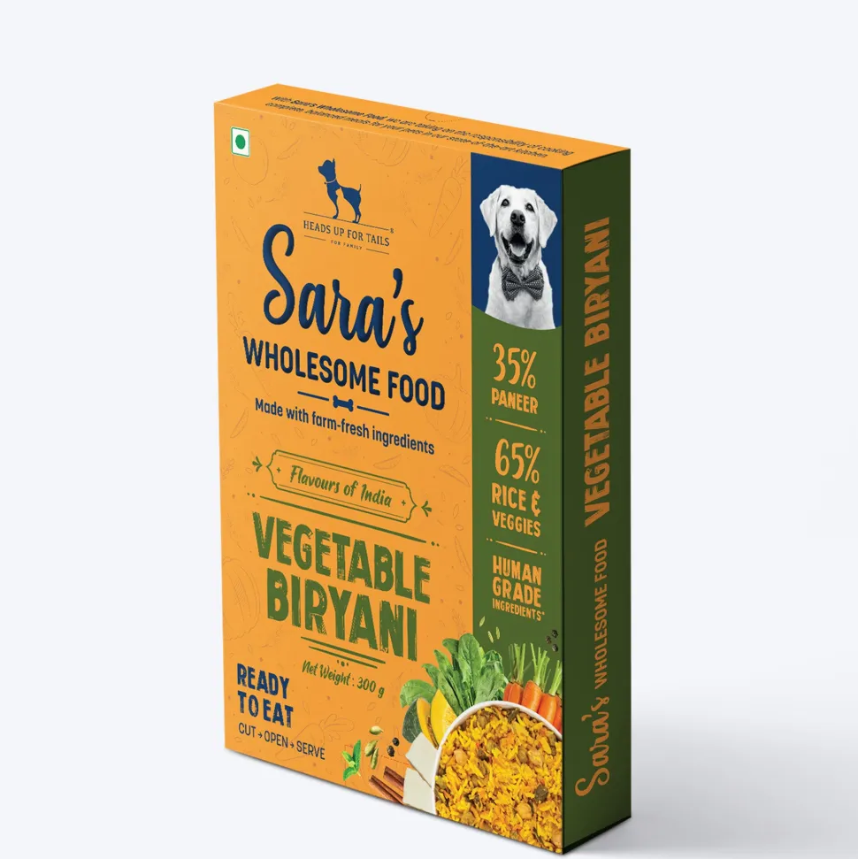 Sara's Wholesome Vegetable Biryani Wet Dog Food Vegetarian