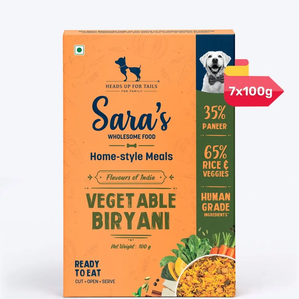 Sara's Wholesome Vegetable Biryani Wet Dog Food Vegetarian