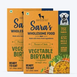 Sara's Wholesome Vegetable Biryani Wet Dog Food Vegetarian