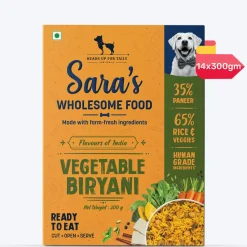 Sara's Wholesome Vegetable Biryani Wet Dog Food Vegetarian