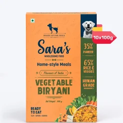Sara's Wholesome Vegetable Biryani Wet Dog Food Vegetarian