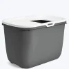 Savic Hop In Modern Cat Litter Tray - Anthracite - 23 x 15.3 x 15.5 inch