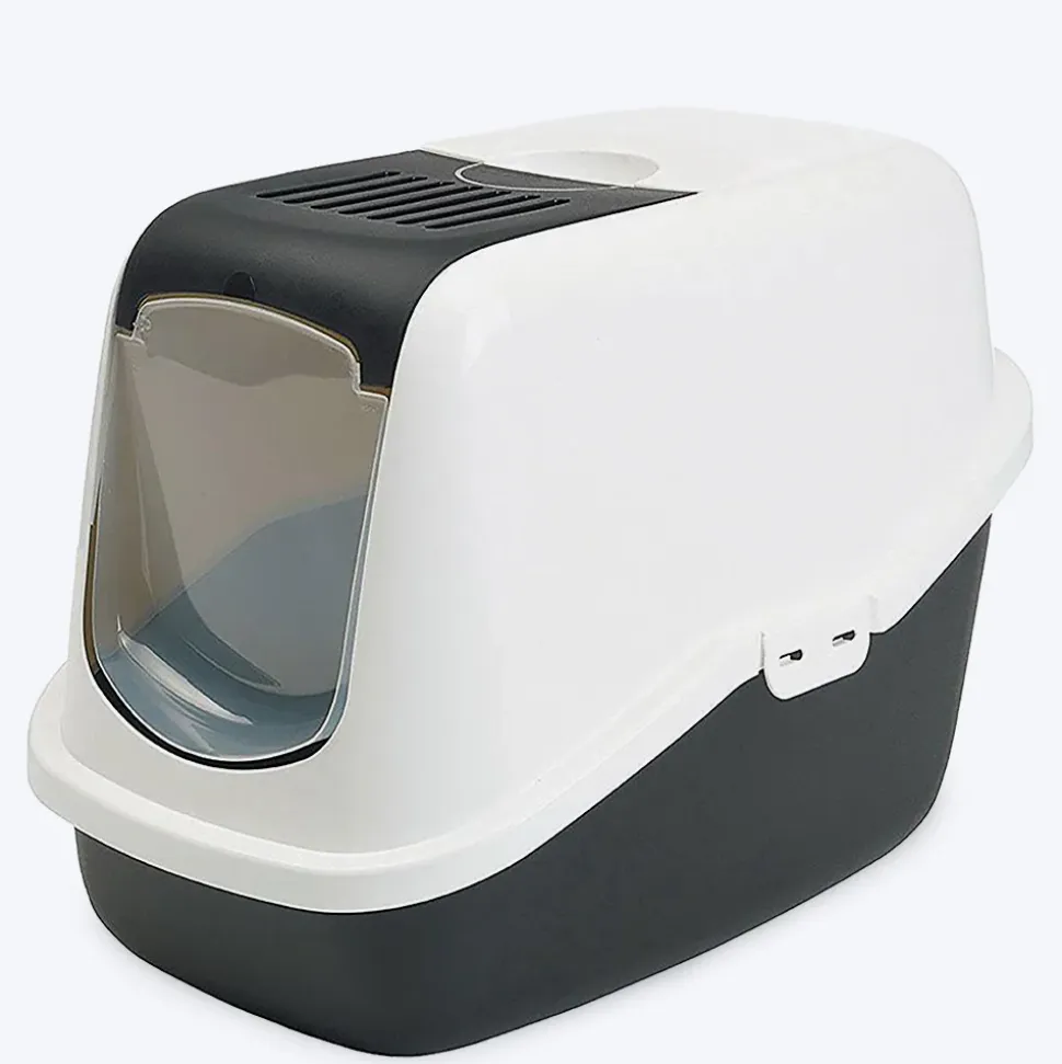 Savic Nestor Cat Toilet - Black - 22 x 15 x 15 inch