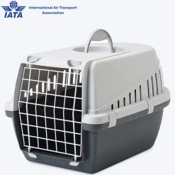 Savic Trotter 2 - Dog & Cat Carrier - Dark Grey - 22 x 15 x 13 inch - Holds up to 7 kg