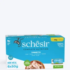Schesir 52% Tuna in Jelly Wet Cat Food - (6 x 50 g)