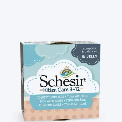 Schesir 51% Tuna with Aloe Wet Food For Kittens - 85 g
