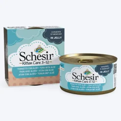 Schesir 51% Tuna with Aloe Wet Food For Kittens - 85 g