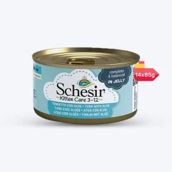 Schesir 51% Tuna with Aloe Wet Food For Kittens - 85 g
