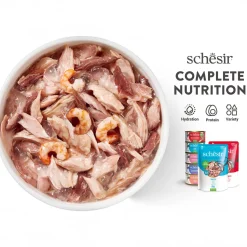 Schesir 51% Tuna With Whitebaits Wet Cat Food - 85 g