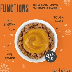 Schesir Function Digestive Topper Pumpkin With Wheat Grass Sensitive Wet Food For Adult Cat - 40 gm