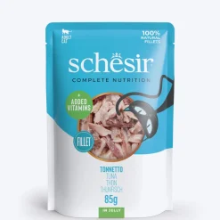 Schesir Tuna Jelly Adult Cat Wet Food Pouch - 85 g