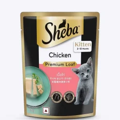 Sheba Chicken Premium Loaf Wet Kitten Food - 70 gm Packs