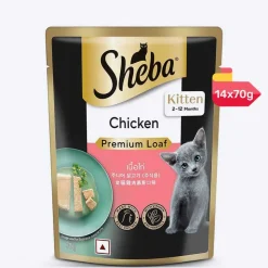 Sheba Chicken Premium Loaf Wet Kitten Food - 70 gm Packs