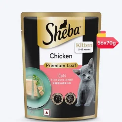 Sheba Chicken Premium Loaf Wet Kitten Food - 70 gm Packs