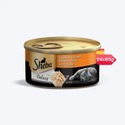 Sheba Deluxe Premium (1+ Years) Succulent Chicken Breast in Gravy Adult Wet Cat Food - 85 gm Packs