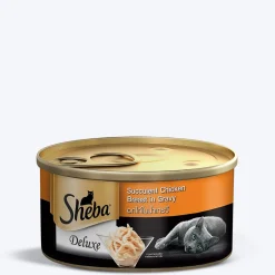 Sheba Deluxe Premium (1+ Years) Succulent Chicken Breast in Gravy Adult Wet Cat Food - 85 gm Packs