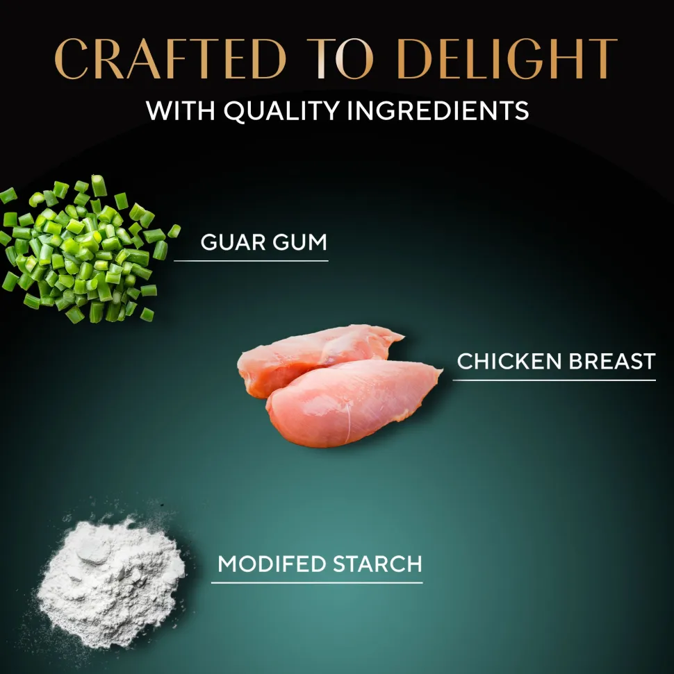 Sheba Deluxe Premium (1+ Years) Succulent Chicken Breast in Gravy Adult Wet Cat Food - 85 gm Packs