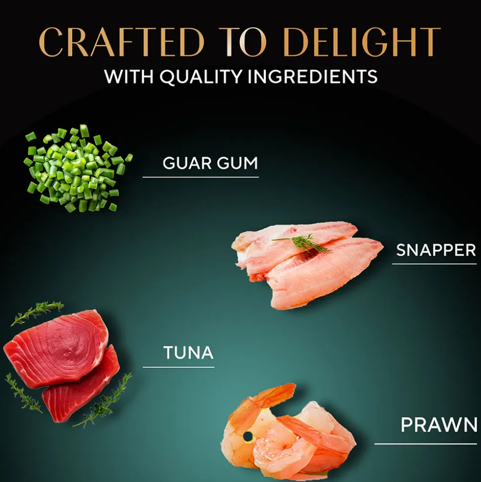 Sheba Deluxe Premium (1+ Years) Tuna and Prawns in Gravy Adult Wet Cat Food - 85 g - Pack