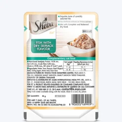 Sheba Fish With Dry Skipjack Flake Adult Cat Wet Food - 35 gm Packs