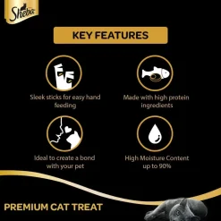 Sheba Melty Premium Maguro Selection Tuna and Tuna & Prawn Flavors Lickable Creamy Cat Treat - 48 gm Packs