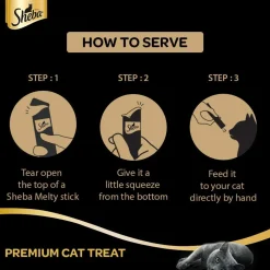 Sheba Melty Premium Maguro Selection Tuna and Tuna & Prawn Flavors Lickable Creamy Cat Treat - 48 gm Packs