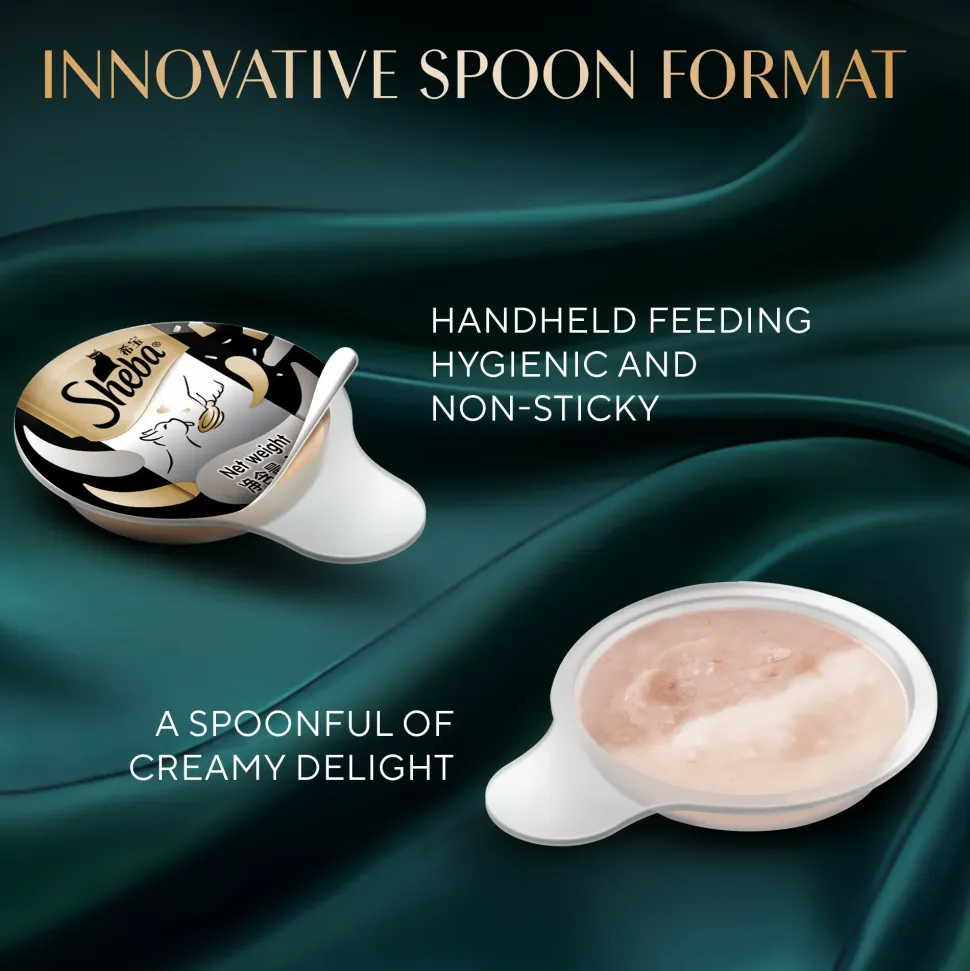 Sheba Melty Spoons Maguro Flavour With Tuna Cream Treat For Cat - 40 gm Packs