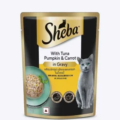Sheba Rich Premium (1+ Years) Tuna Pumpkin & Carrot In Gravy Adult Wet Cat Food - 70 gm Packs