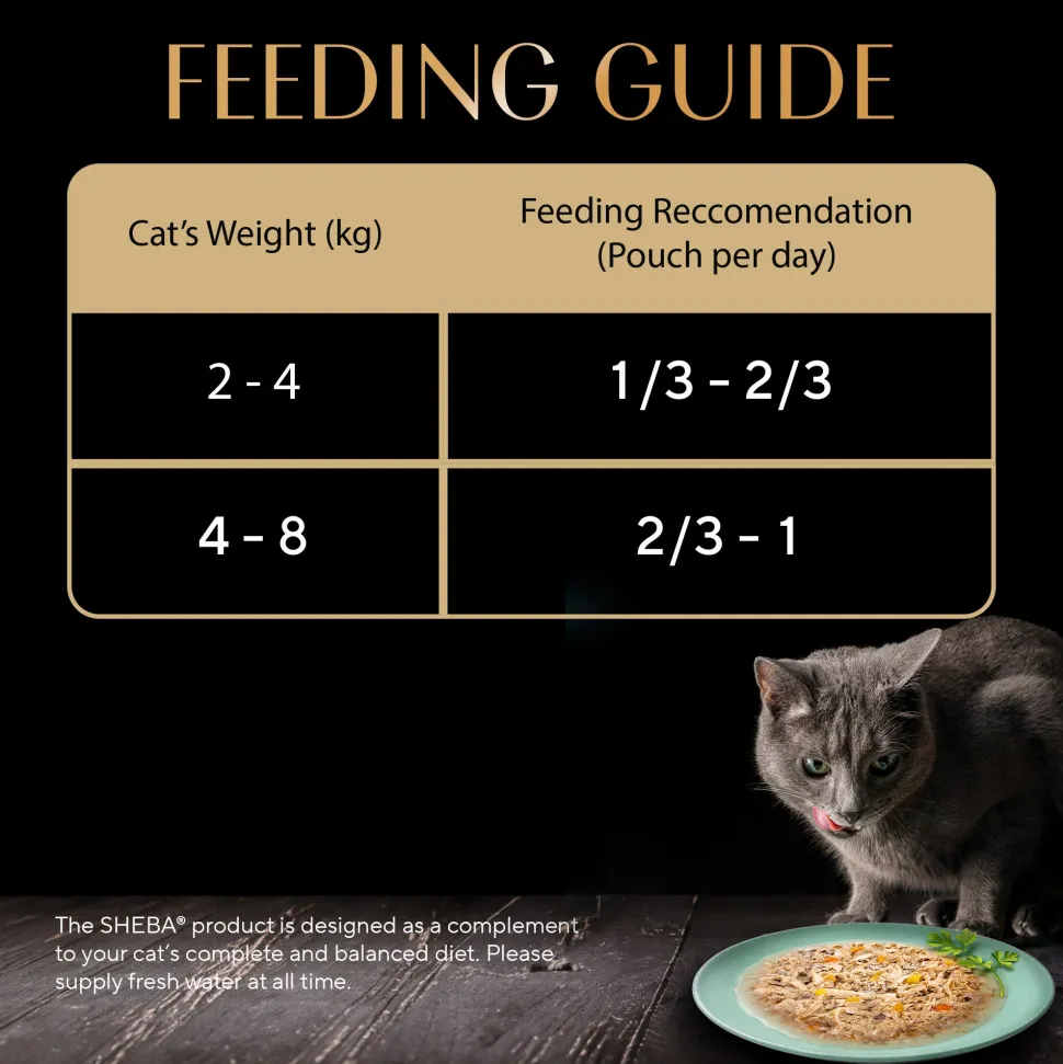 Sheba Rich Premium (1+ Years) Tuna Pumpkin & Carrot In Gravy Adult Wet Cat Food - 70 gm Packs