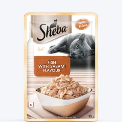 Sheba Rich Premium Adult (1+ Years) Fish with Sasami Flavour Wet Cat Food - 35 gm Packs