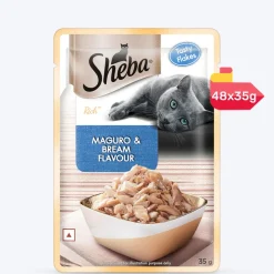 Sheba Rich Premium Adult (1+ Years) Maguro & Bream Flavour Wet Cat Food - 35 g - Packs