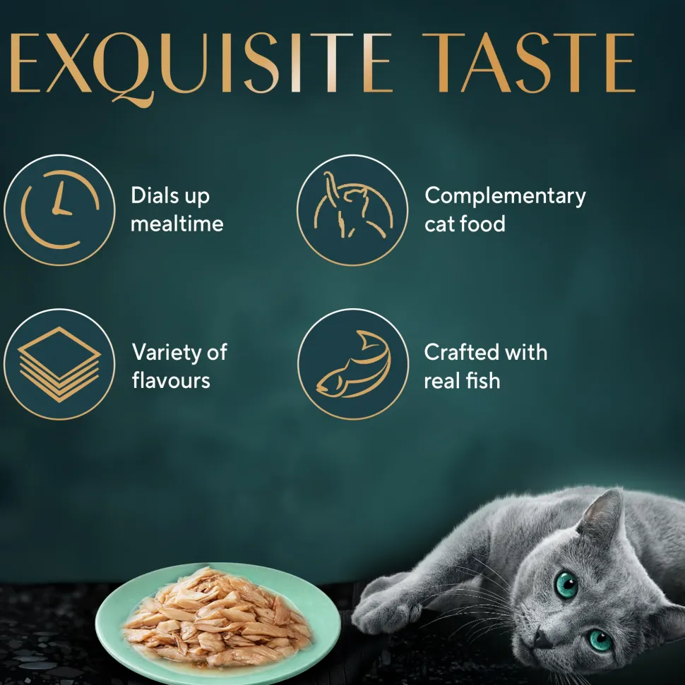 Sheba Rich Premium Adult (1+ Years) Maguro & Bream Flavour Wet Cat Food - 35 g - Packs