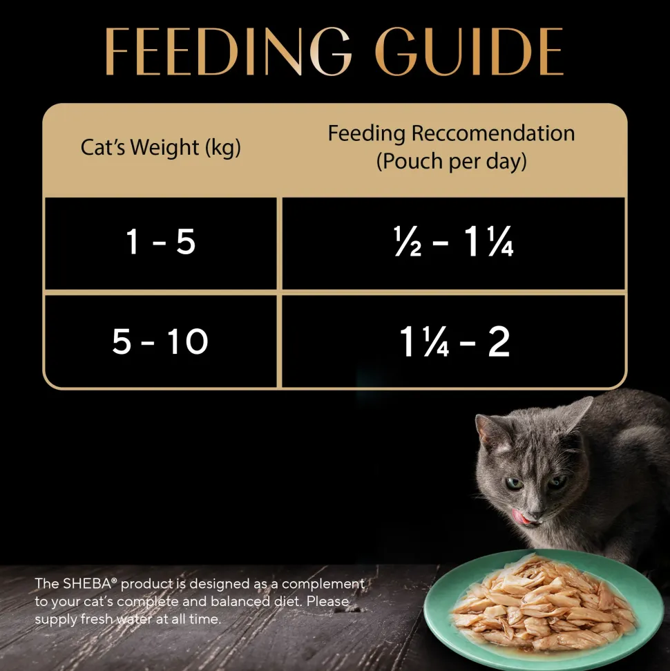 Sheba Rich Premium Adult (1+ Years) Maguro & Bream Flavour Wet Cat Food - 35 g - Packs