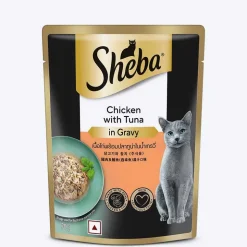 Sheba Rich Premium Chicken With Tuna In Gravy Adult Wet Cat Food - 70 gm Packs
